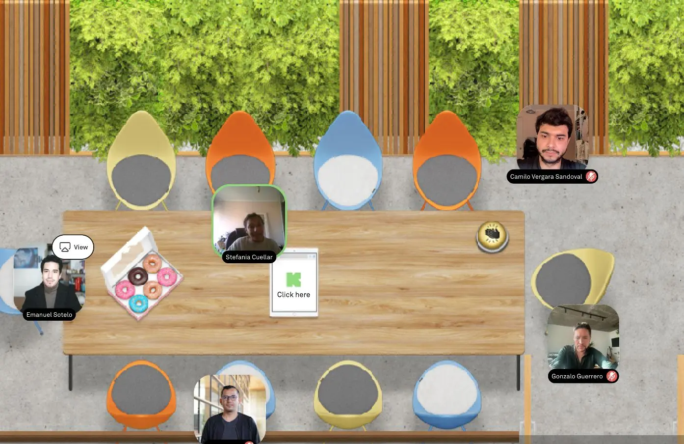 Otro momento del encuentro virtual de la SChEC