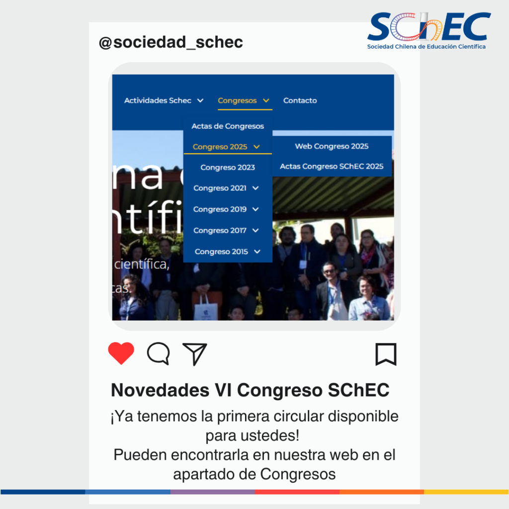 Sexto Congreso de la Sociedad Chilena de Educación Científica